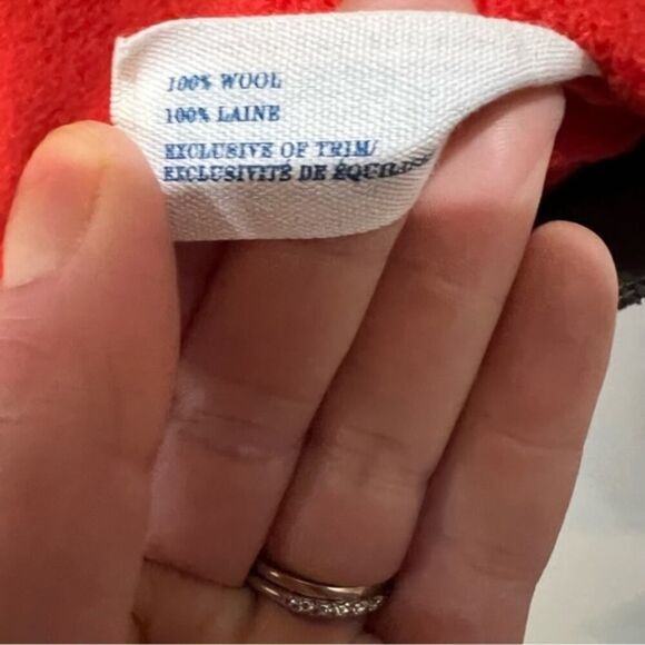 Leifsdottir Anthropologie colonel cardigan Red 100% wool sweater jacket small - Picture 11 of 12